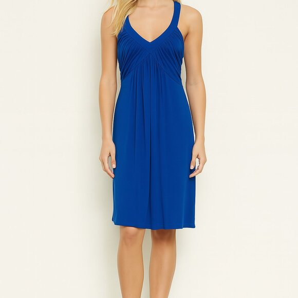 Calvin Klein Royal Blue Sleeveless Sundress Size 8– Summer Cover-Up - Picture 1 of 11